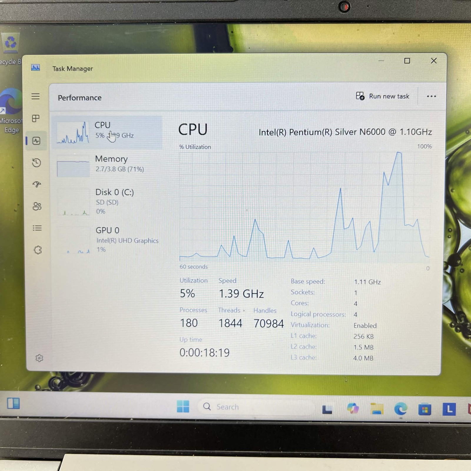 Lenovo IdeaPad 1 PF9XB3C12090 15.6″ Pentium Silver N6000 1.1GHz 4GB RAM 32GB SSD