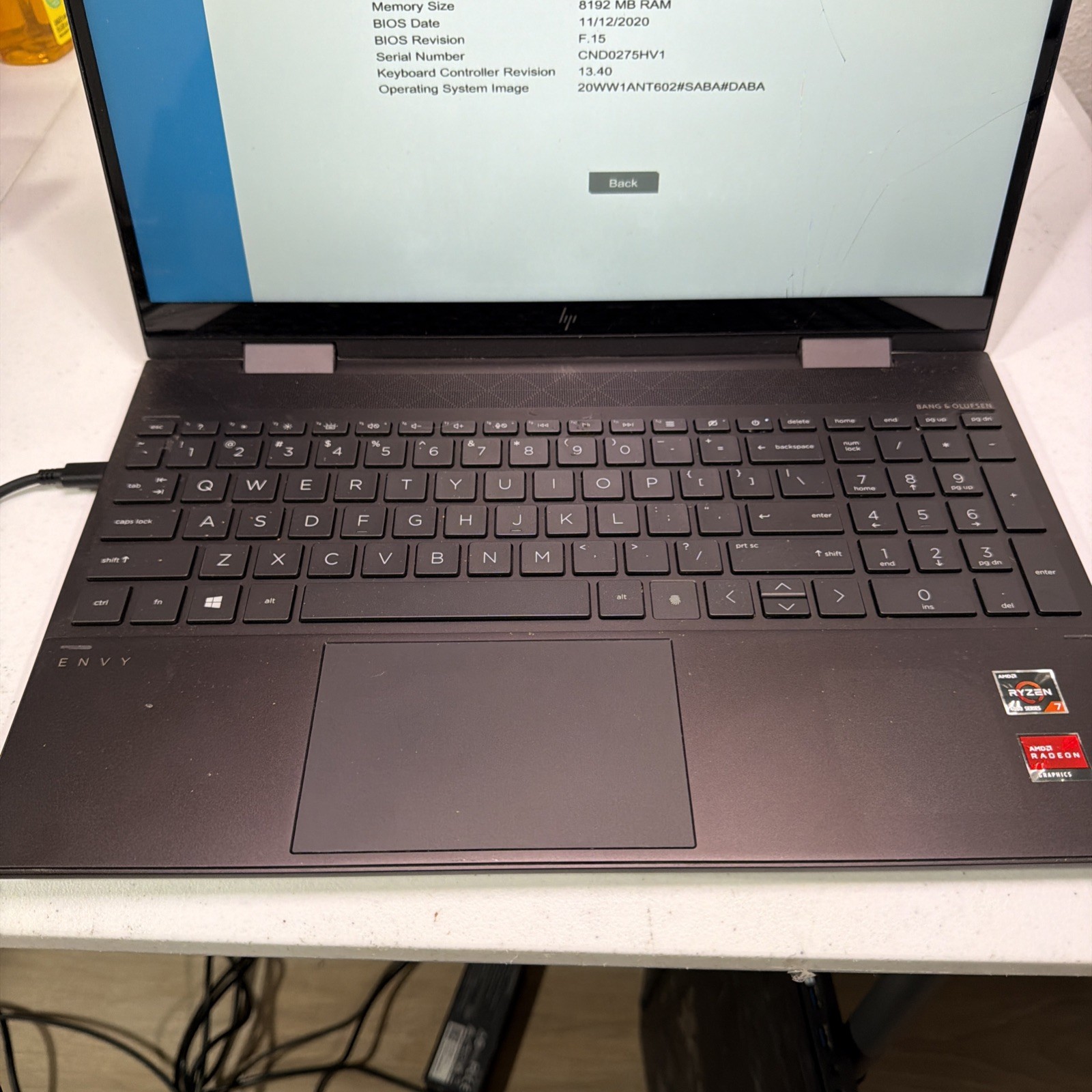 HP Envy x360 15.6 Gray FHD TOUCH 2.0 GHz Ryzen 7 4700U 8GB 512GB SSD READ