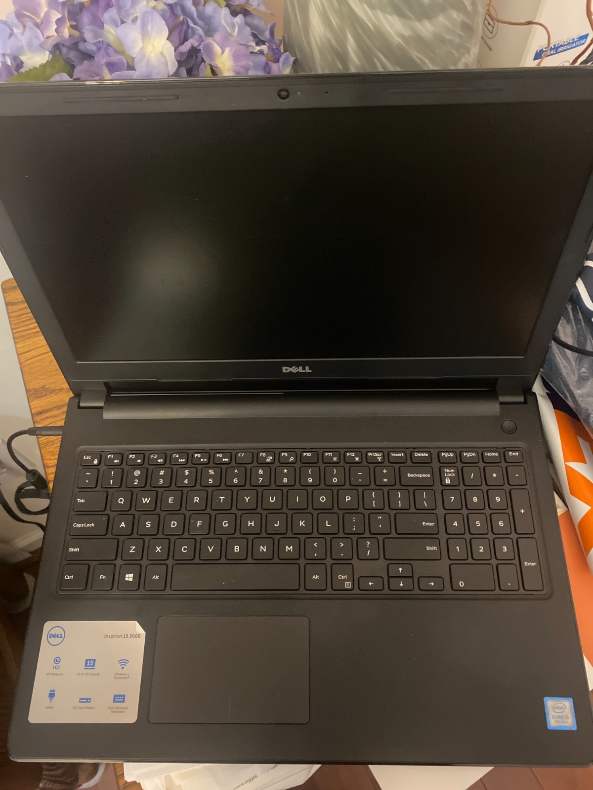 Dell Inspiron 15 3000 Laptop Intel i3-7130U 250G SSD 8GB RAM Win 10 Home