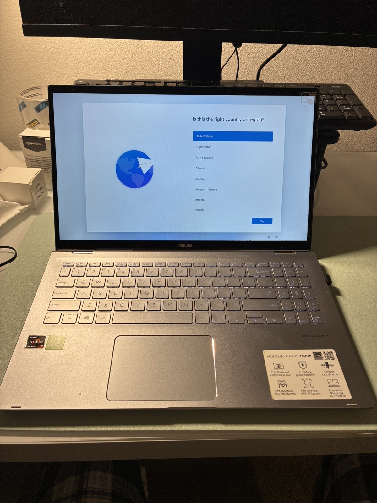 ASUS ZenBook Flip 15 Q508UG Ryzen 7 5700U MX450 Touchscreen 2-in-1 Laptop