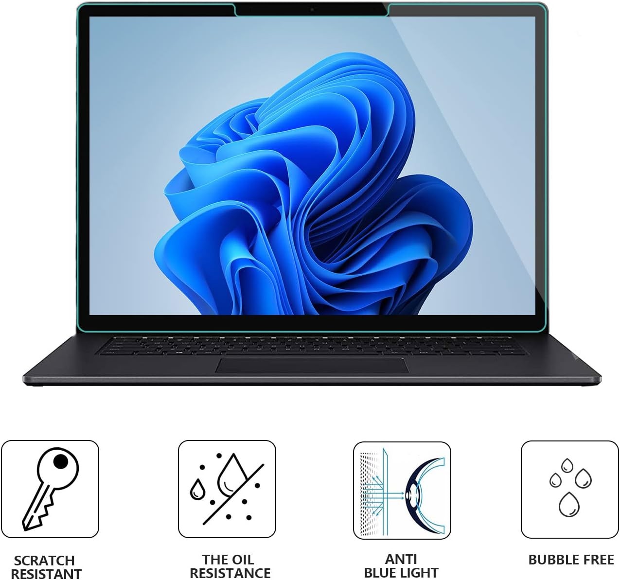 Tempered Glass Screen Protector For New Microsoft Surface Laptop 6, 5, 4, 3, 2,