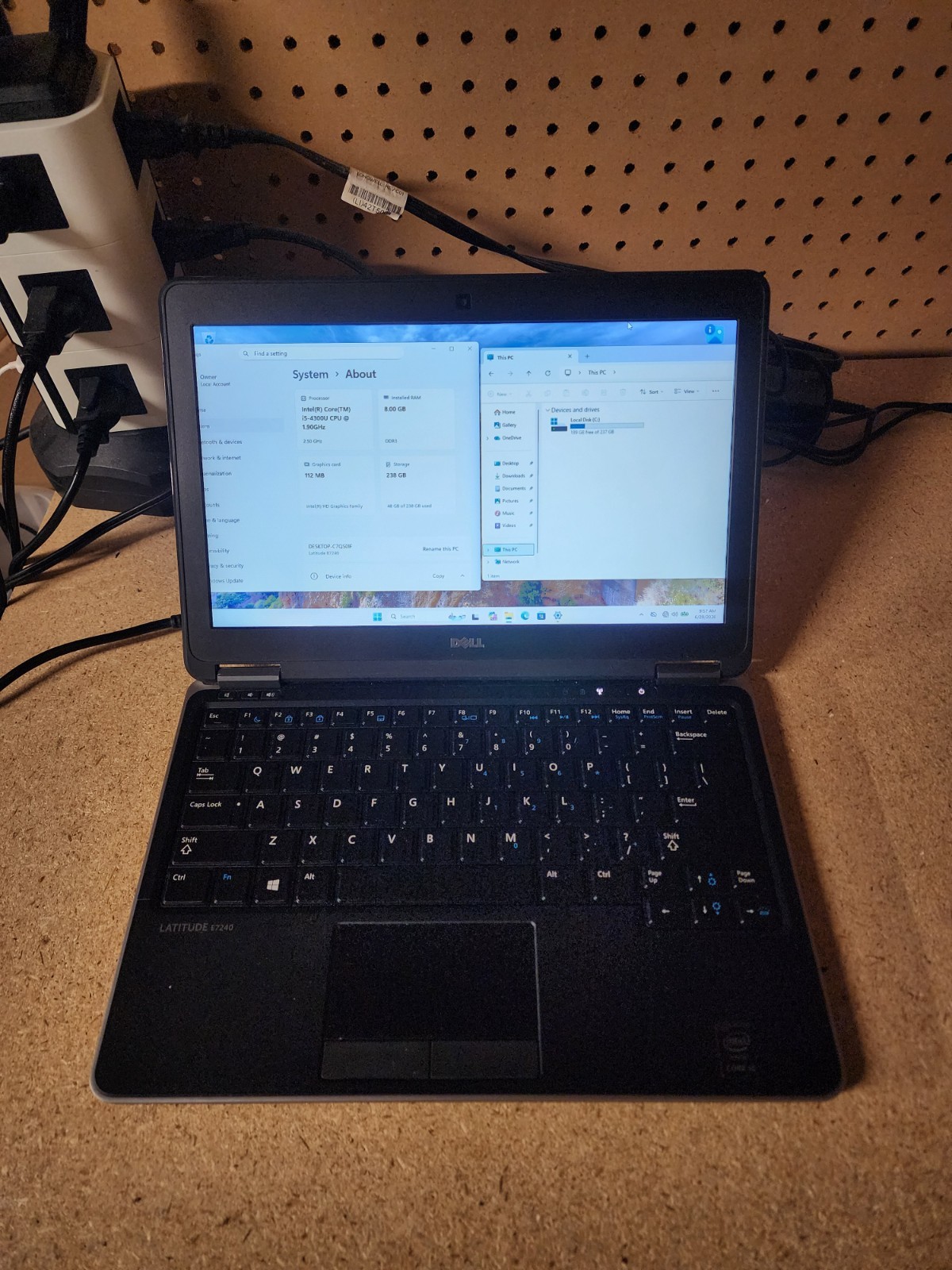 Dell Latitude E7240 i5-4300U 1.9GHz 8GB RAM 256GB SSD Win 11 Pro #2