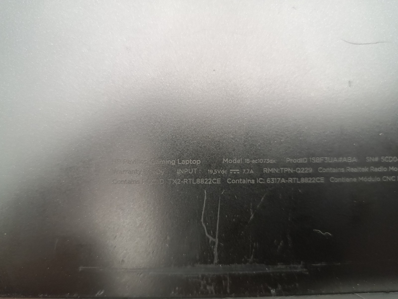 Broken 2016 HP PAVILION 15-EC1073DX 15.6″ AMD Ryzen 5 4500 No RAM/SSD #91
