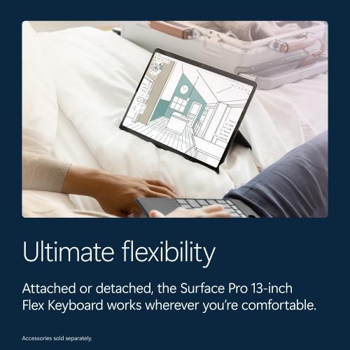 Microsoft Surface Pro 13″ Touch Snapdragon X2 Plus 16GB RAM 512GB SSD Platinum