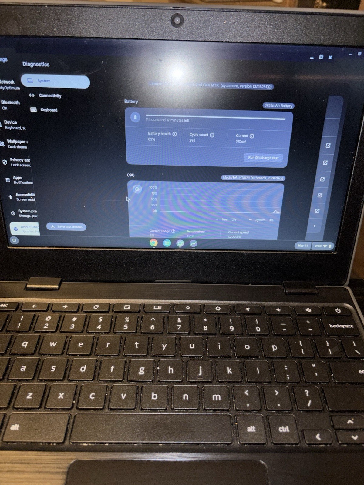 Lenovo 100e Chromebook 2nd Gen MTK 11.6″ 4GB 16GB Chrome OS Black