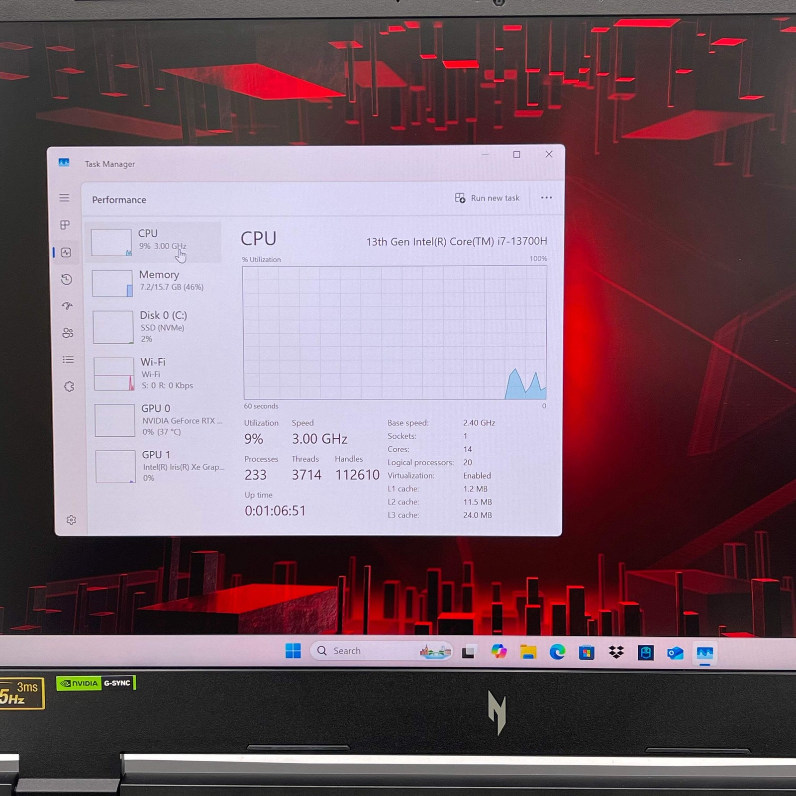 Acer Nitro 17 17.3″ i7-13700H 2.4GHz 16GB RAM 1TB SSD GeForce RTX 4060