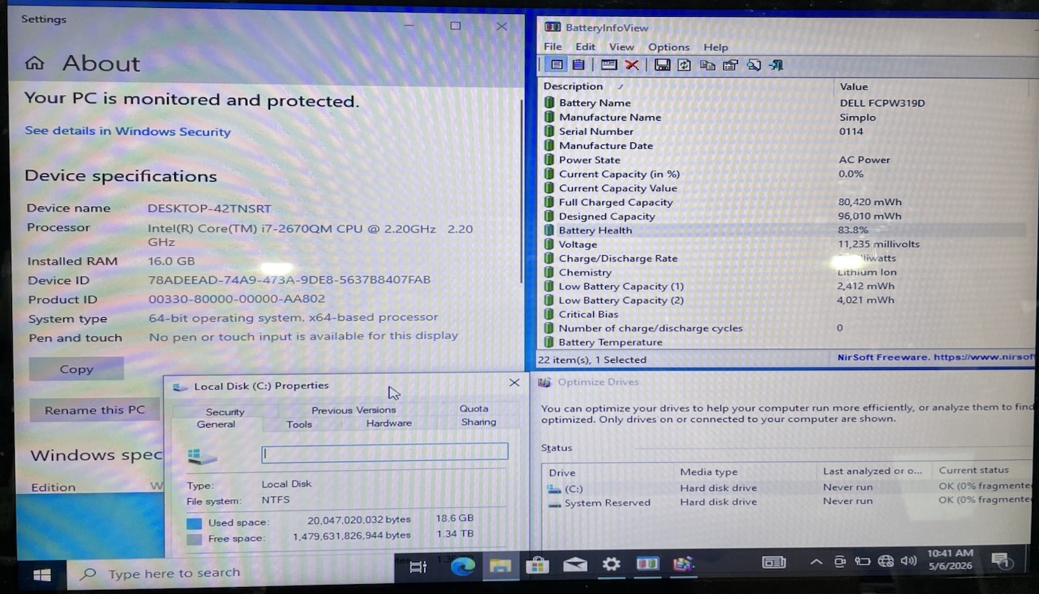 Alienware M17x R3, Intel Core i7-2670QM, 16GB RAM, 1.5TB HDD W10 *READ*