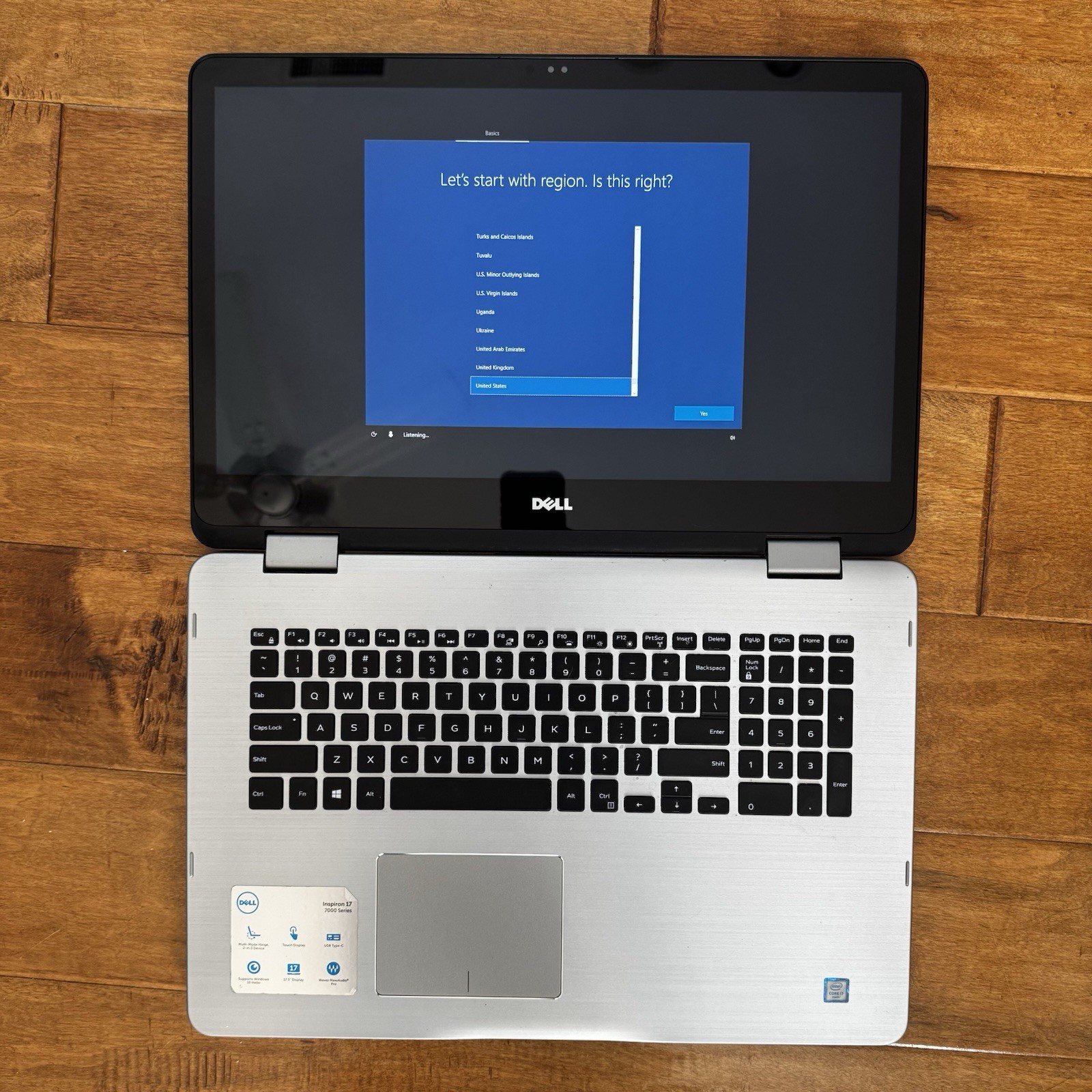 Dell 17” 7778 2in1 Touchscreen Laptop