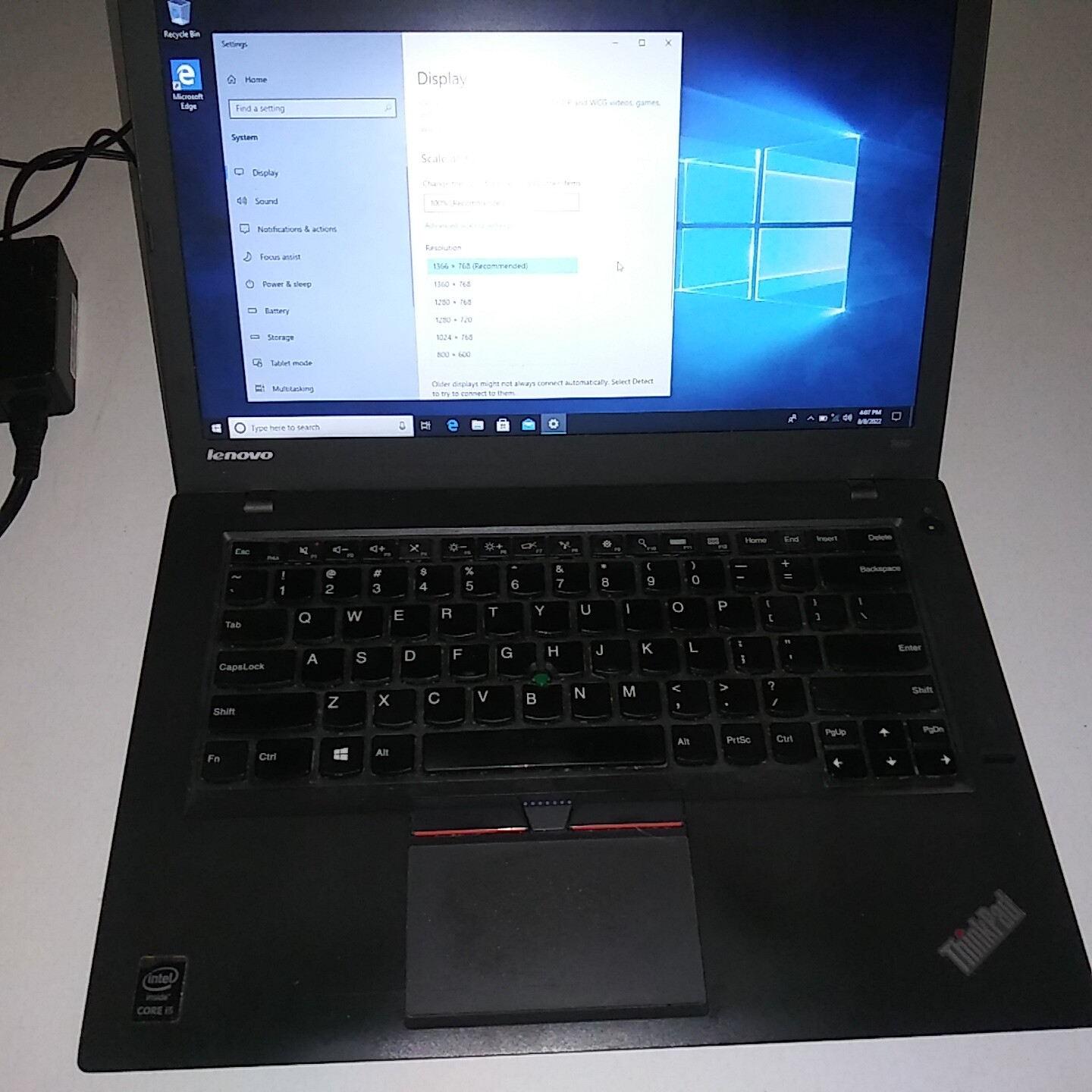 Lenovo T450 Intel 5th Gen i5-5200,2.2GHz 8GB RAM 500GB HDD, Dual Battery,WIN 10