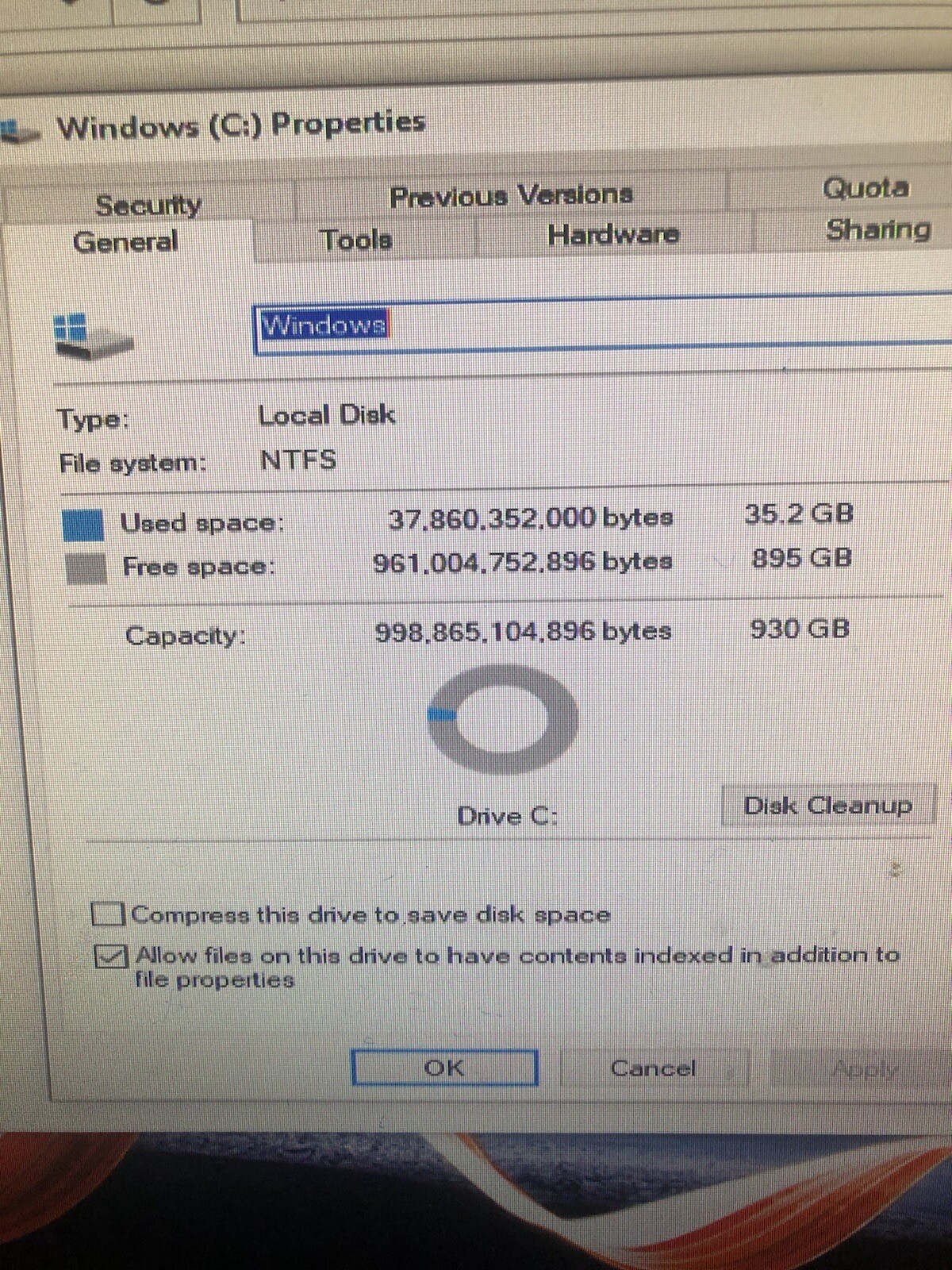 Lenovo ThinkCentre M720s SFF Desktop 10ST001QUS – i7 8700- 8GB RAM – 1TB HHD