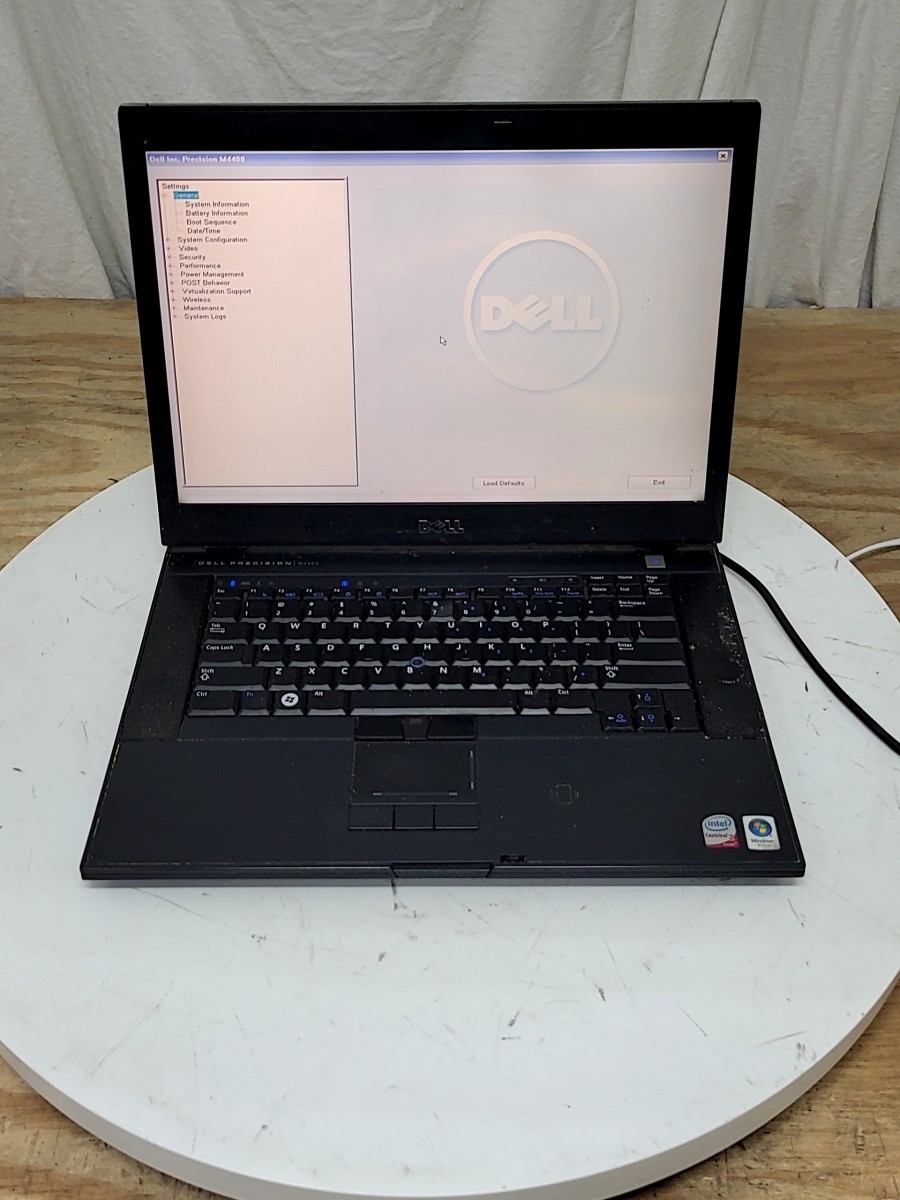 DELL PRECISION M4400 Laptop Intel CORE2 DUO P8600 4GB SEE NOTES