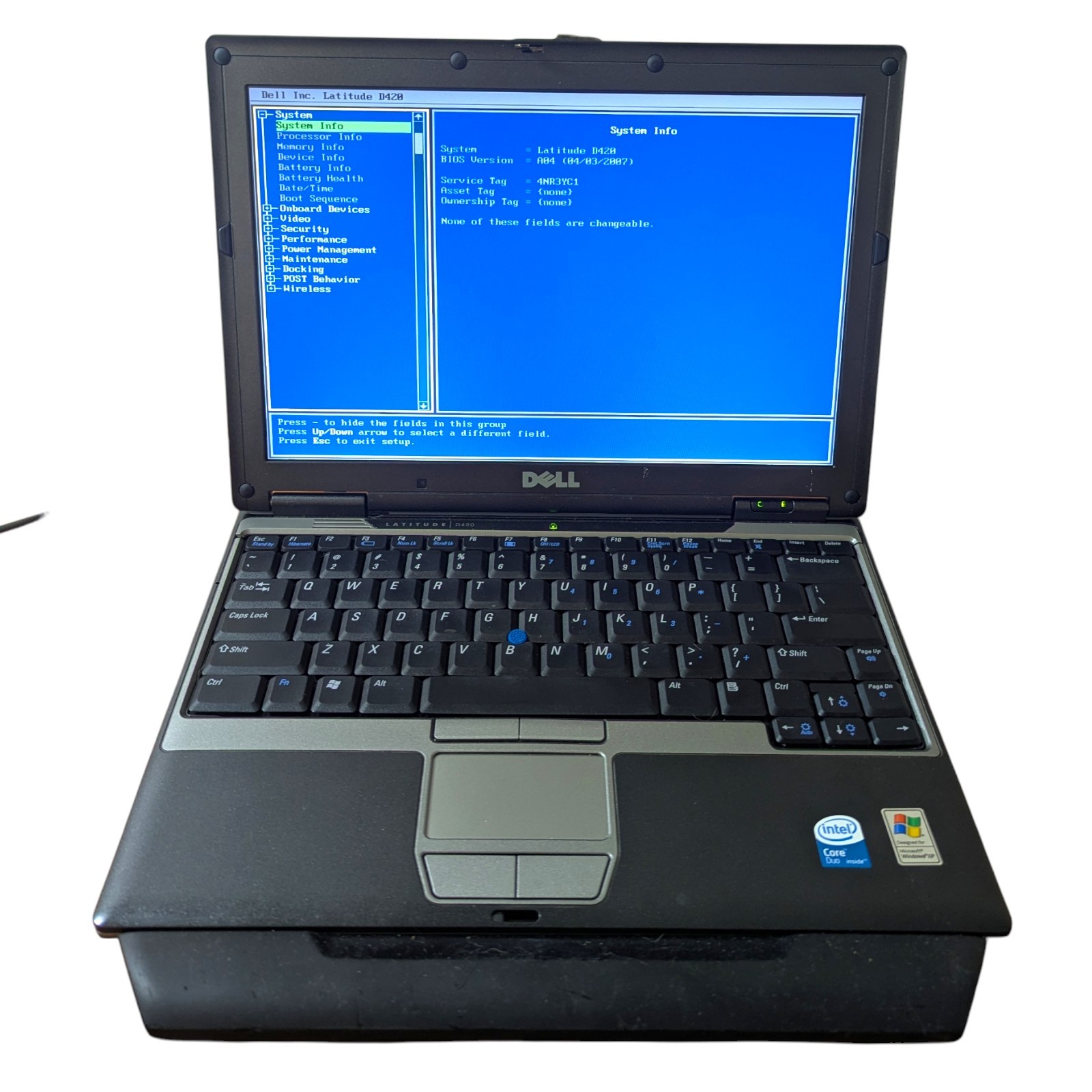 Dell Latitude D420 12.1” Laptop Intel Core Duo / 1GB RAM | No HDD/OS/Charger