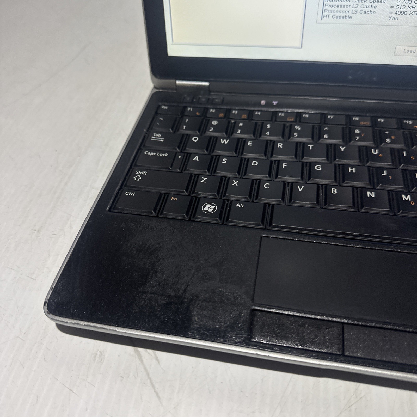 Dell Latitude E6220 12″ Laptop i7-2620m 4gb Ram No Drives Boots Bios No P/S