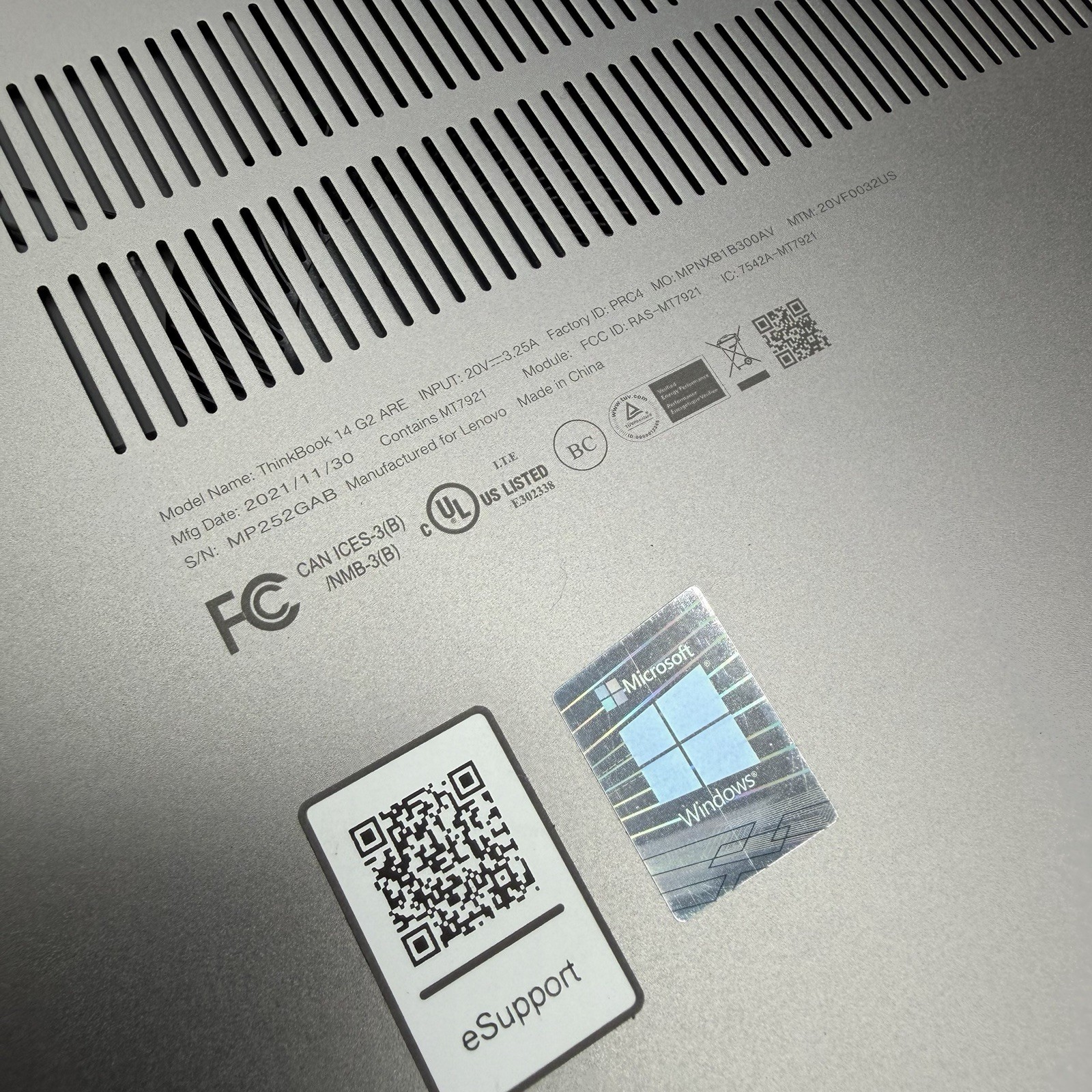 Lenovo ThinkBook 14 G2 ARE, 16GB, 512GB, Ryzen 7 4700U W10P