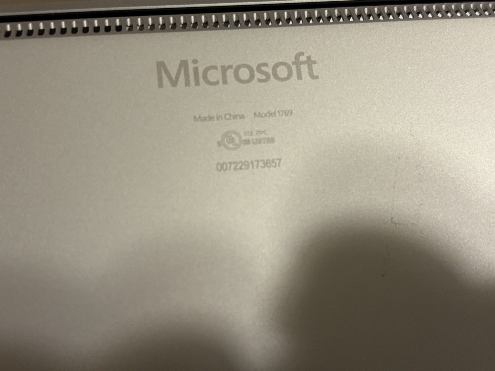 Microsoft Surface Laptop 1769