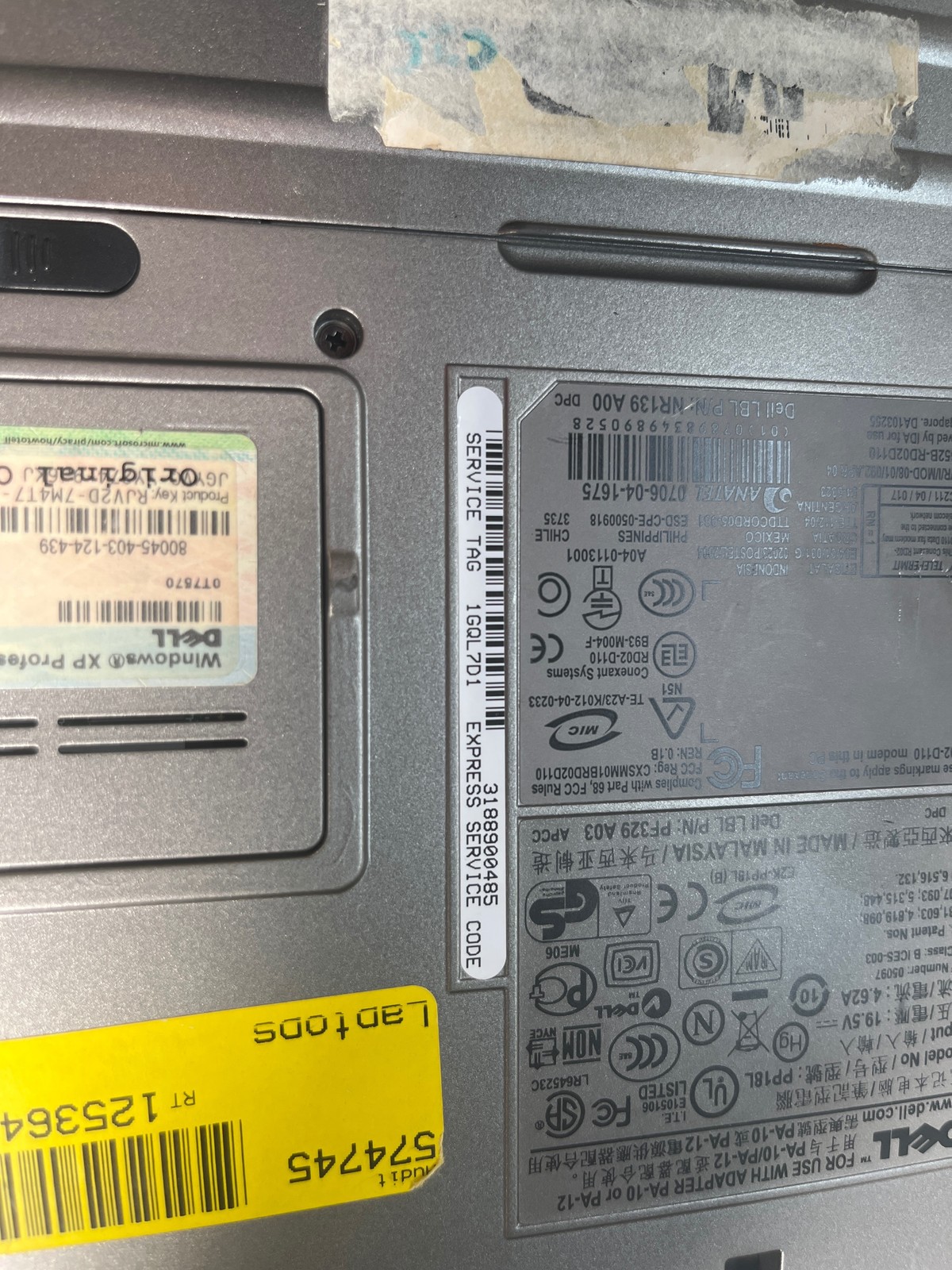 Dell Latitude D620 Win XP Core 2 Duo T7200 2GHz 2GB 298GB HDD 14.1″