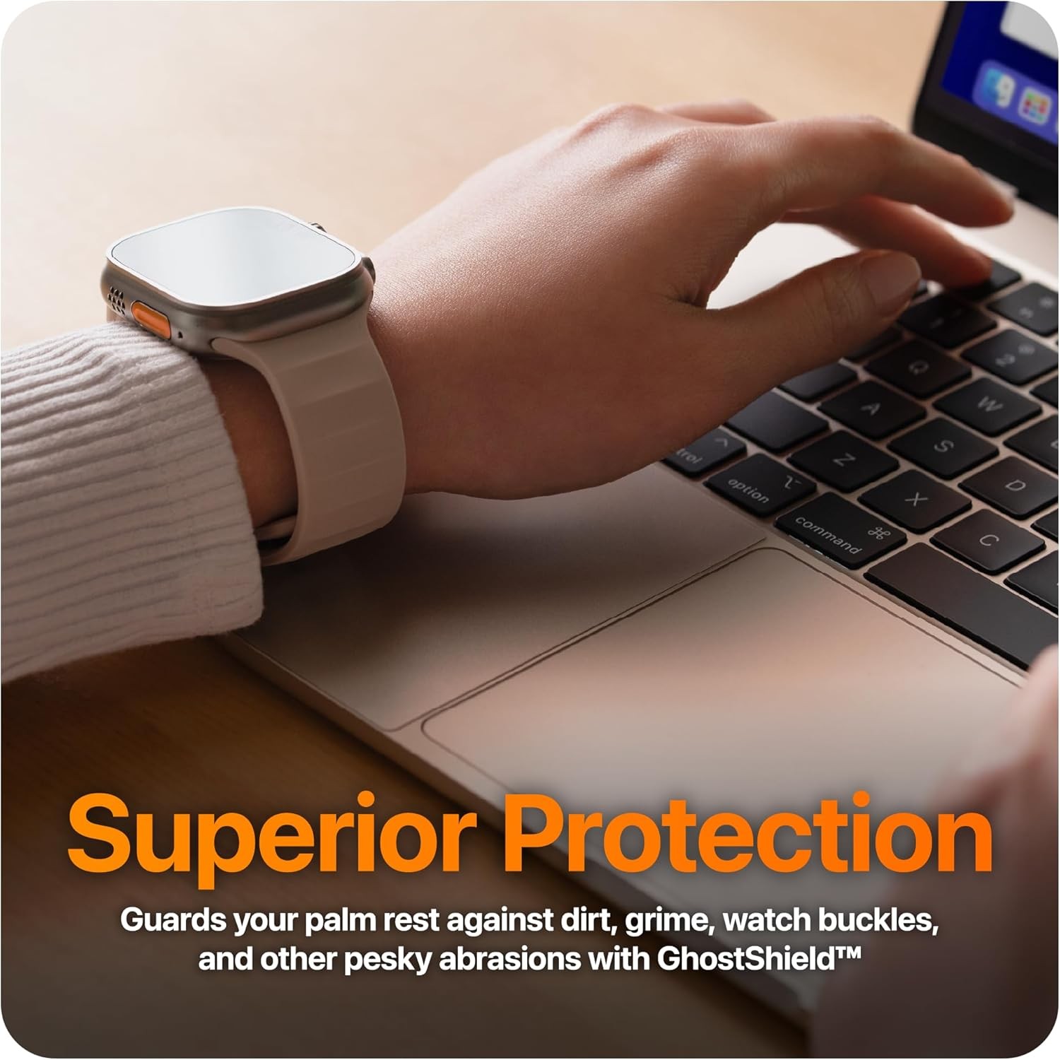 GhostShield Premium Palm Rest Protector Skin Cover Set for MacBook Pro 16″ 2026