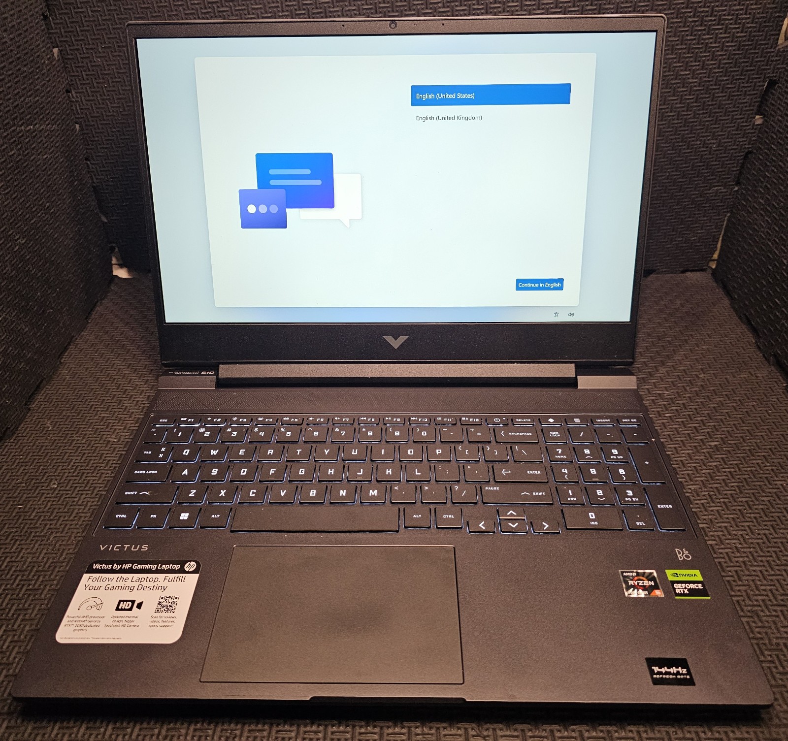 HP Victus 15-FB1013DX 15.6″ Ryzen 5 7535HS 3.3GHz 8GB DDR5 512GB NVME RTX 2050