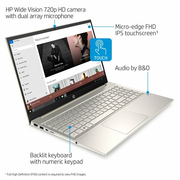 NEW HP Pavillion 15-eg0050wm Laptop Notebook i5 8GB RAM 512GB SSD Gold