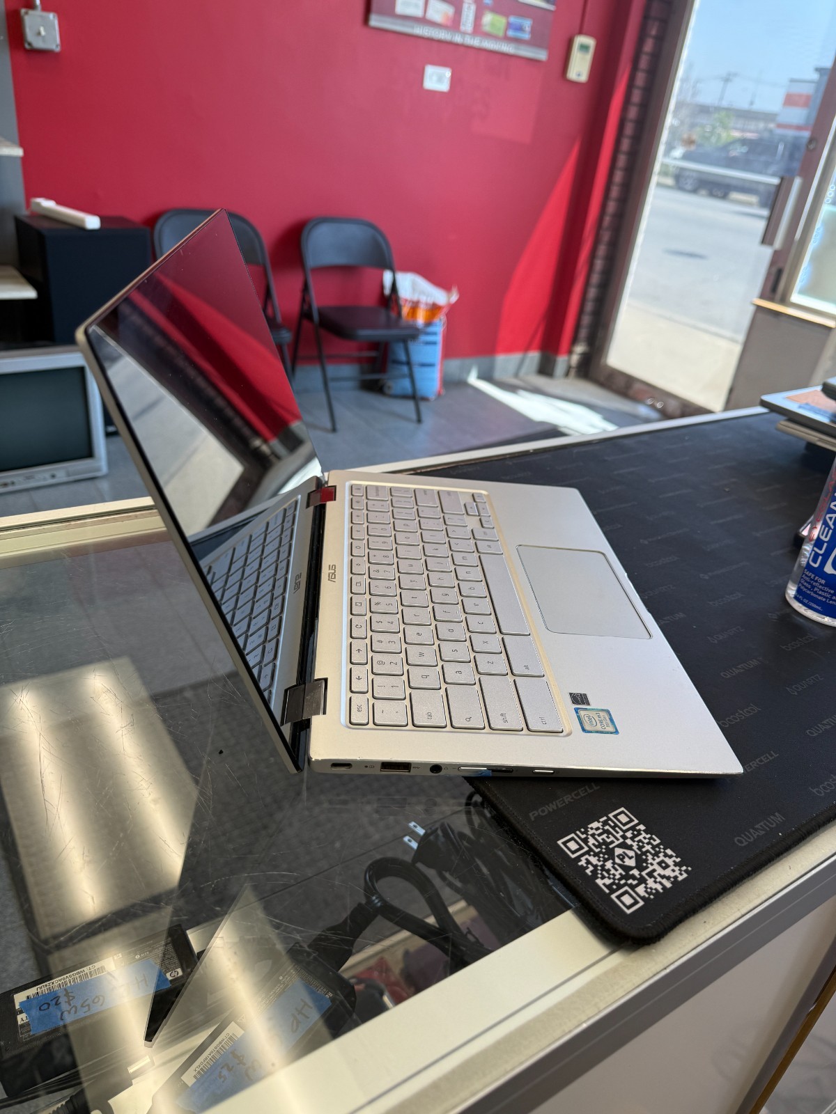 ASUS C434T silver laptop for parts or repair, READ DESCRIPTION
