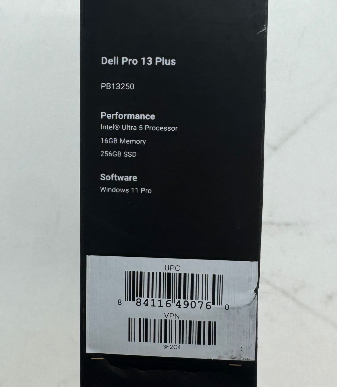 Dell Pro 13 Plus PB13250 13.3″ Intel Core Ultra 2.1Ghz 16GB Ram 256GB SSD 3F2C4