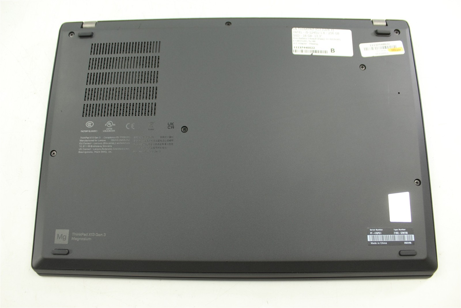 Lenovo ThinkPad X13 Gen 3 13.3″ i5-1245U 1.6GHz 256GB SSD 16GB RAM W11P