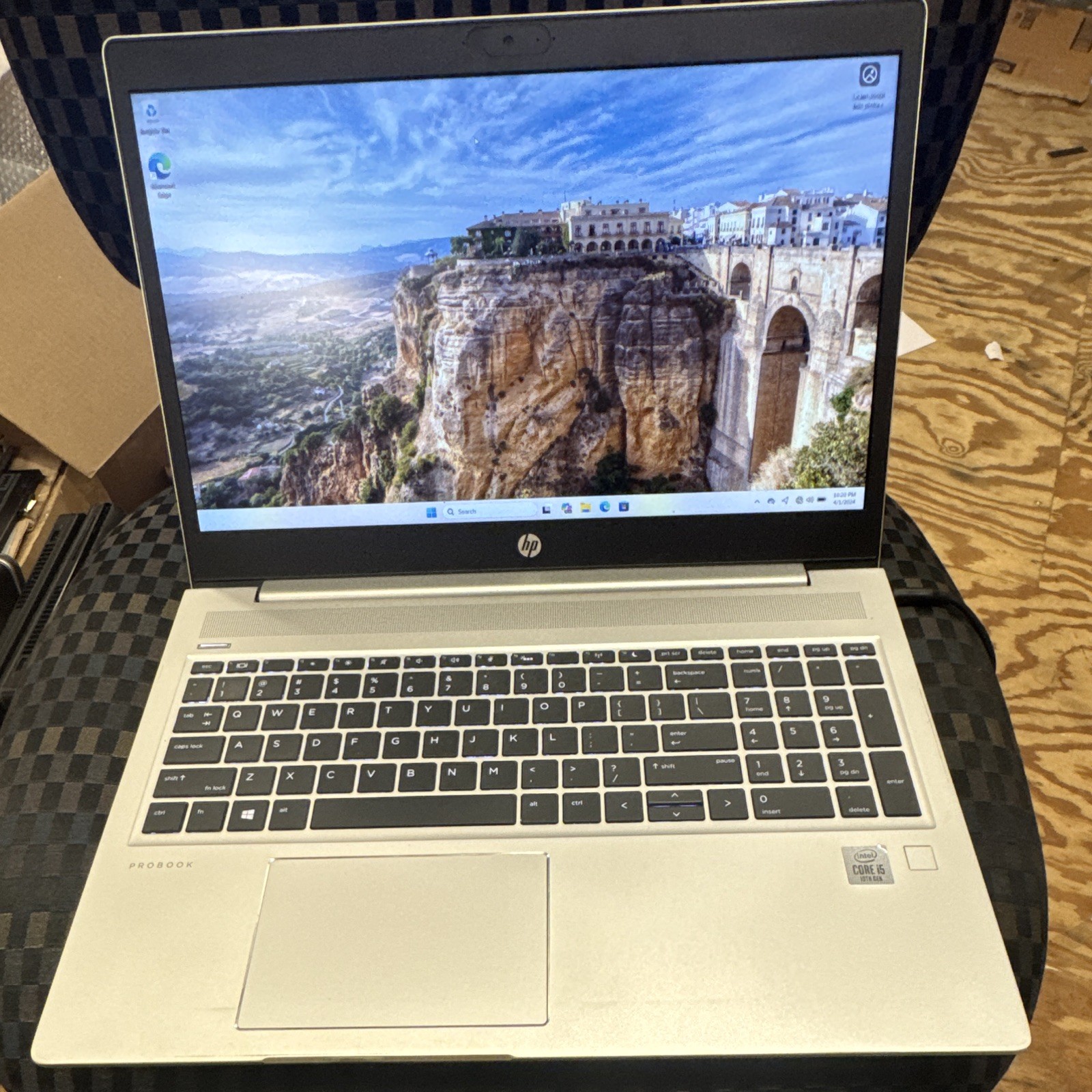 HP ProBook 15.6″ i5-1021U 1.60GHz 16GB 512 SSD Win 11 Pro. 10th Gen.