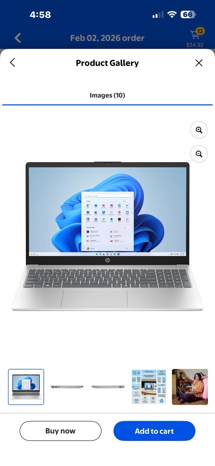 HP 15.6” laptop (see pictures for specs /details)
