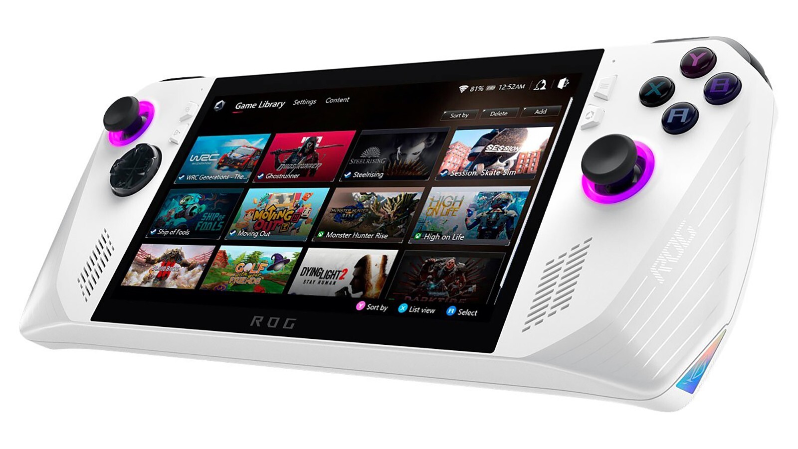 ASUS ROG Ally 7″ 120Hz FHD 1080p Handheld Gaming AMD Ryzen Z1 CPU- RDNA 3 – 512