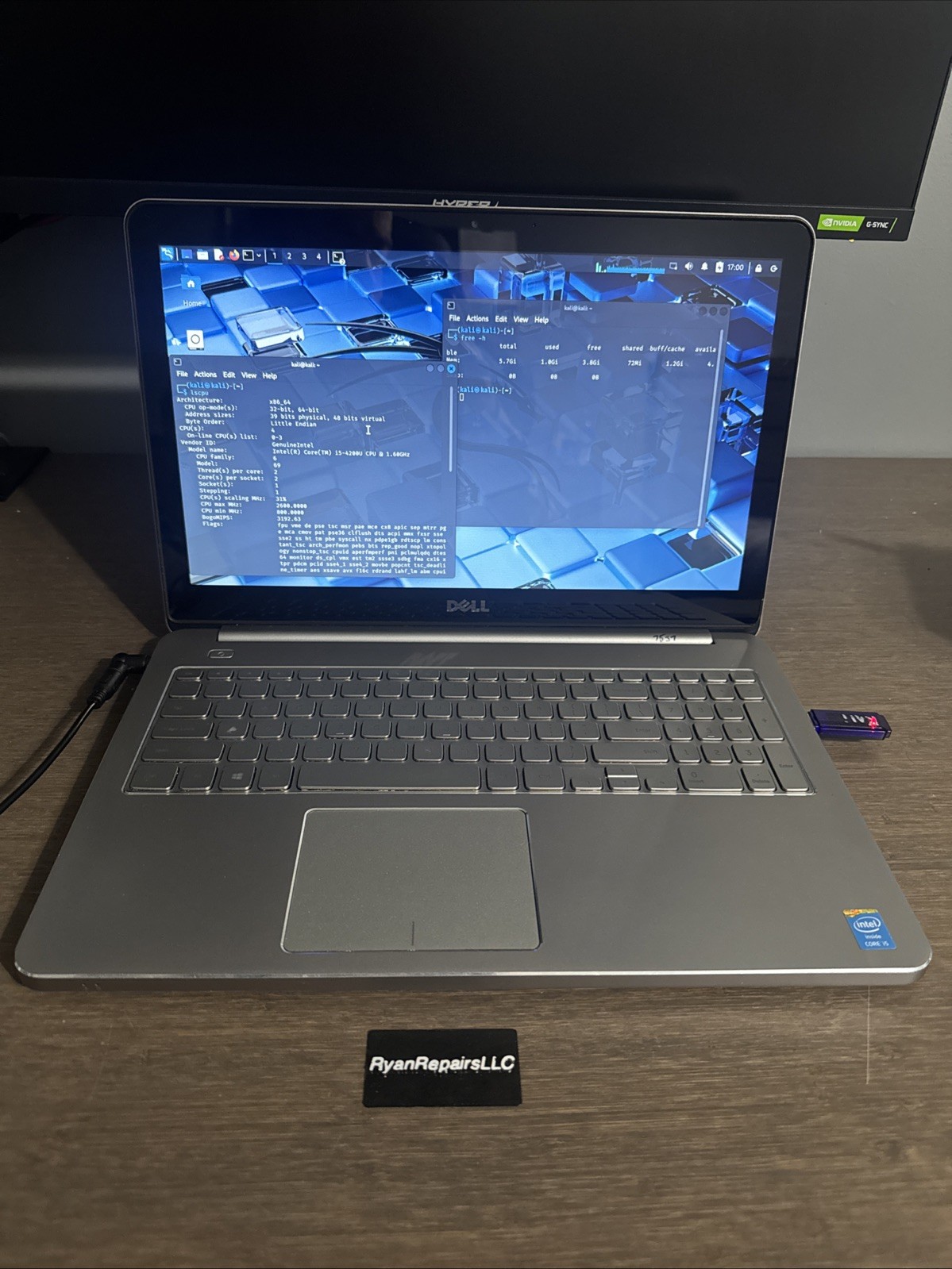 Dell Inspiron 7537 i5-4210U 6GB RAM NO HDD 15.6″ 1368×768 W11P (READ)