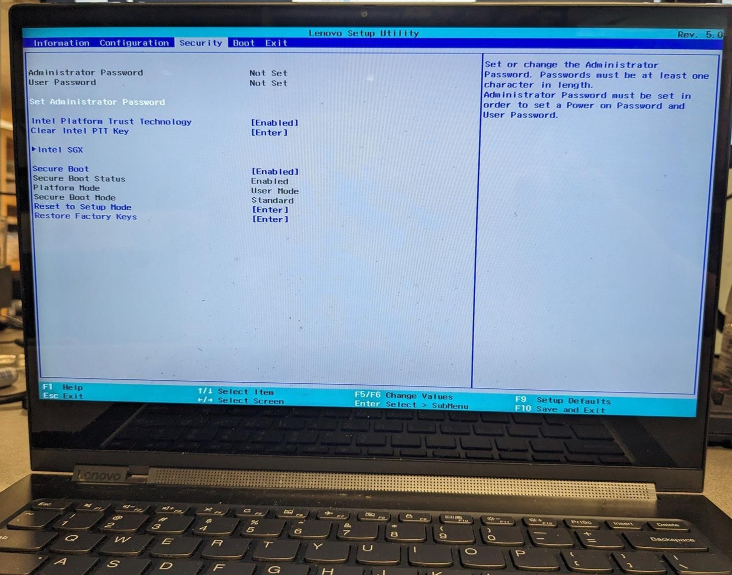 LENOVO YOGA C930-13IKB i7-8550U @ 1.80GHz, 12GB RAM, NO HDD/OS