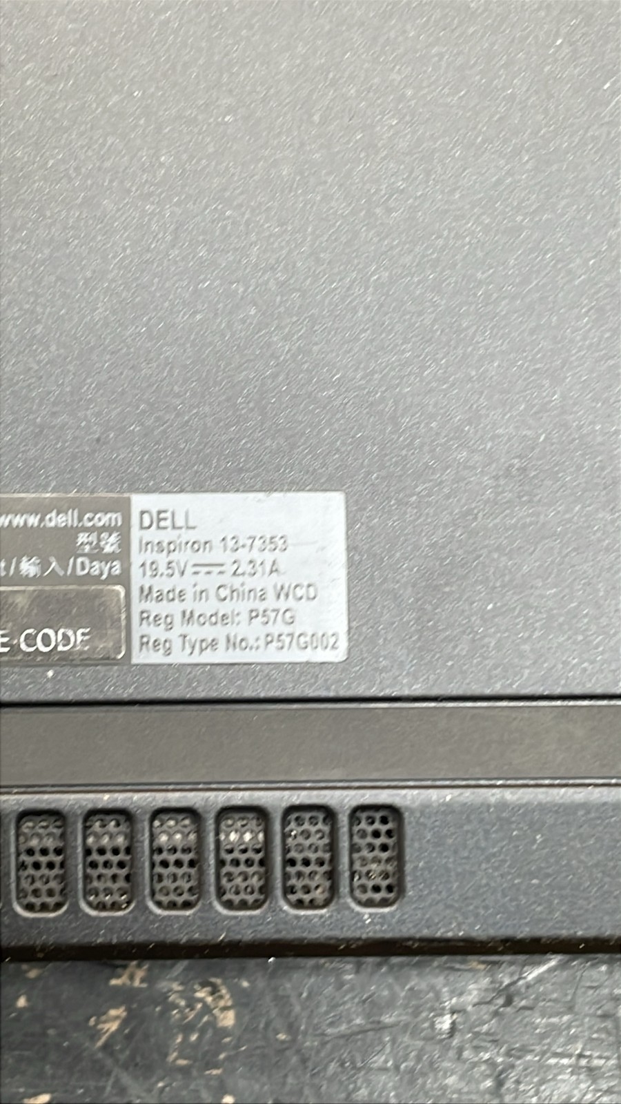 Dell Inspiron 13-7353 Intel Core Processor Laptop w/ Power Adapter No HDD Unit