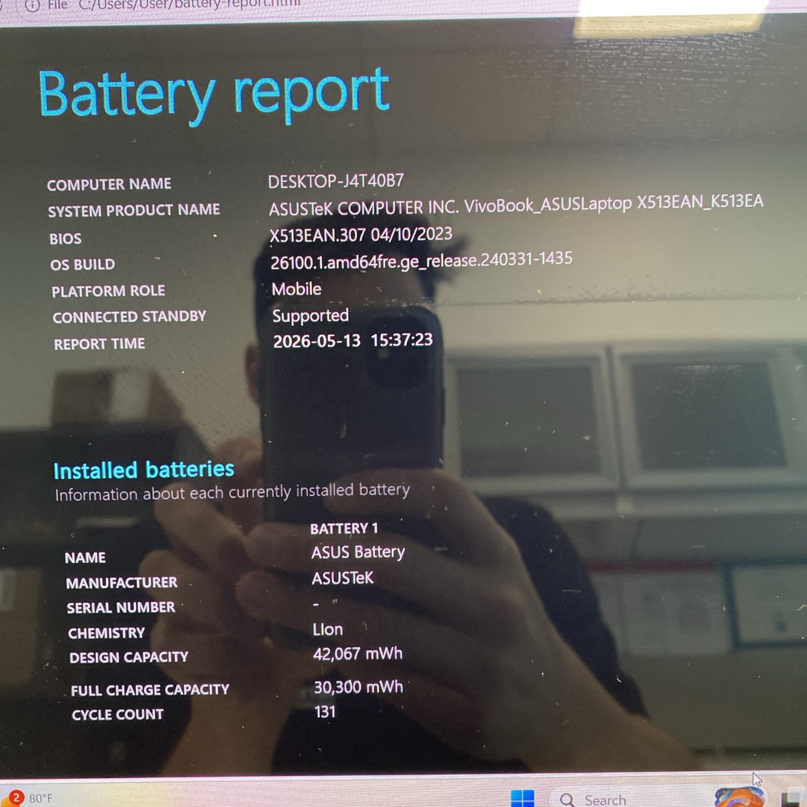 Asus VivoBook 15 K513E Laptop Intel i5-1135G7 16GB RAM 512SSD W11P READ REPAIR