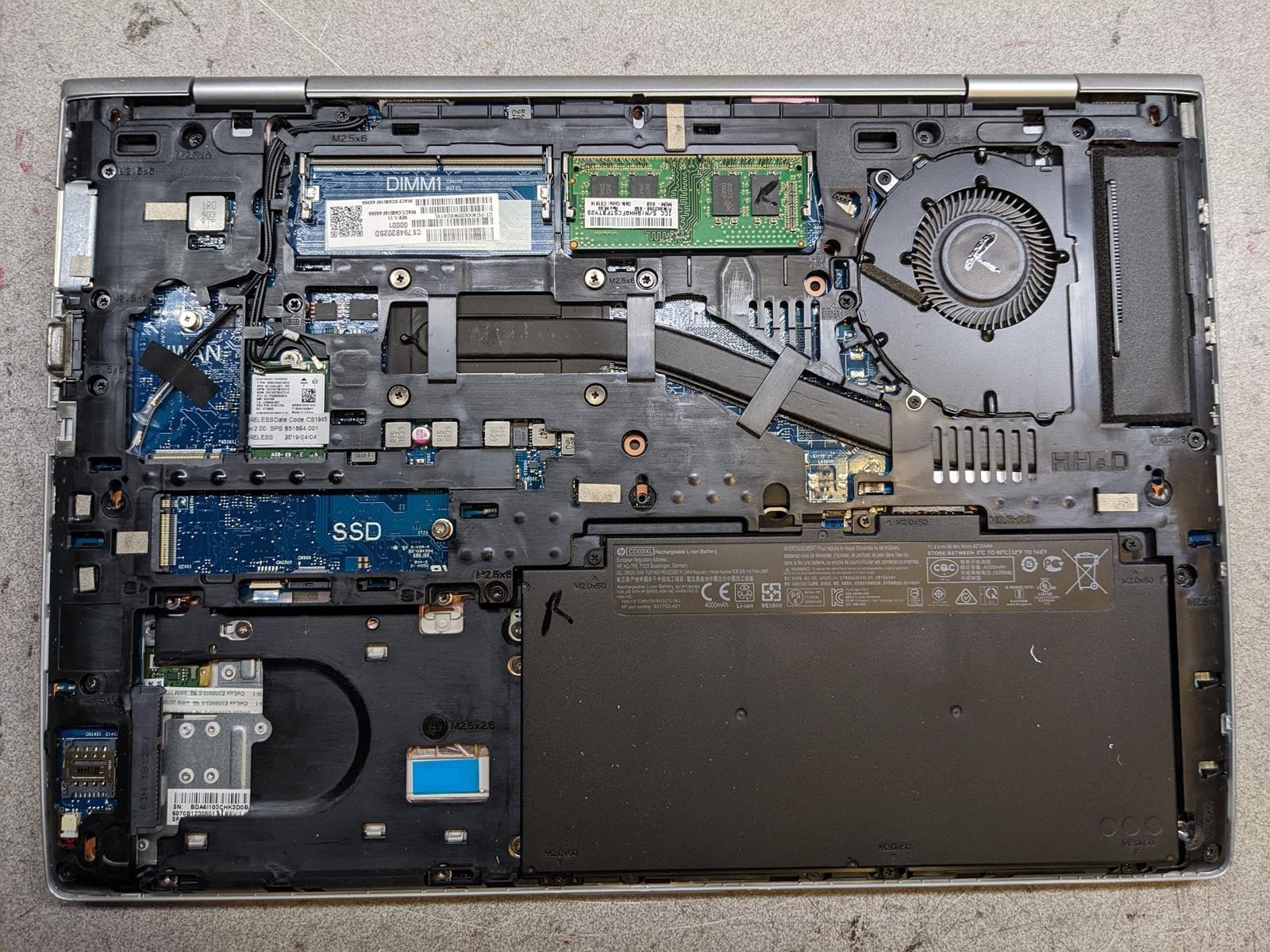 HP PROBOOK 640 G4 i5-8350U @ 1.70GHz, 8GB RAM, NO HDD/OS