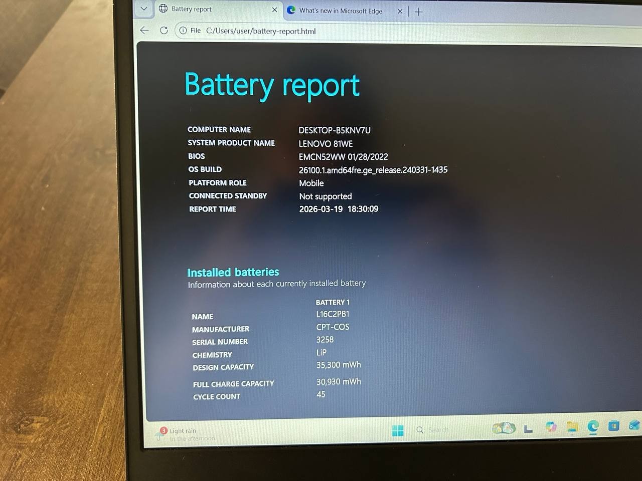 Lenovo IdeaPad 3 15IIL05 i5-1035G1 12GB RAM 256GB SSD 15.6″ Win 11 – B