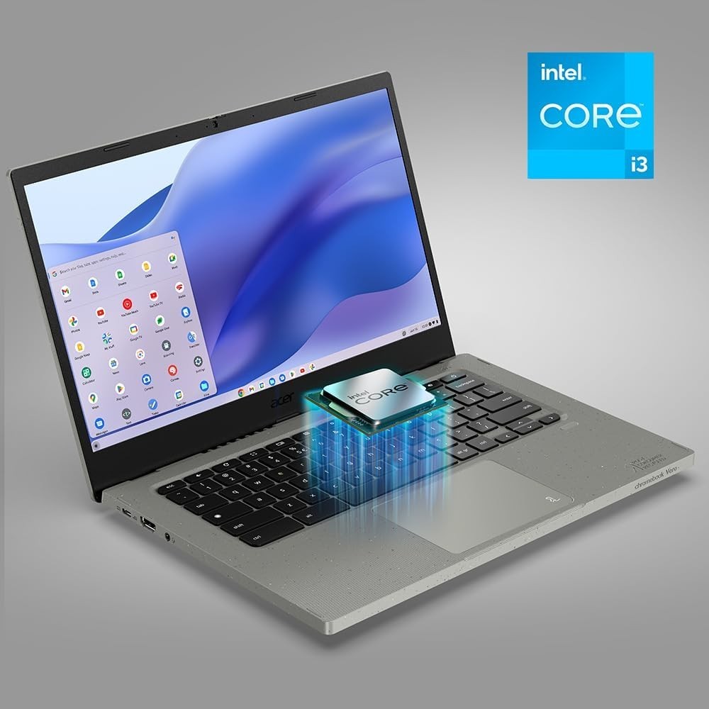 Acer Vero 514 – 14″ Laptop Intel Core i3-1215U 1.2GHz 8GB RAM 128GB SSD ChromeOS