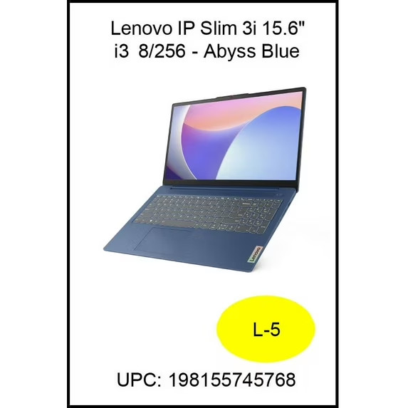 Lenovo IdeaPad Slim15.6″Laptop,IntelCore i3-N305,8GB,256SSD,82XB00BMUS OPEN SEAL