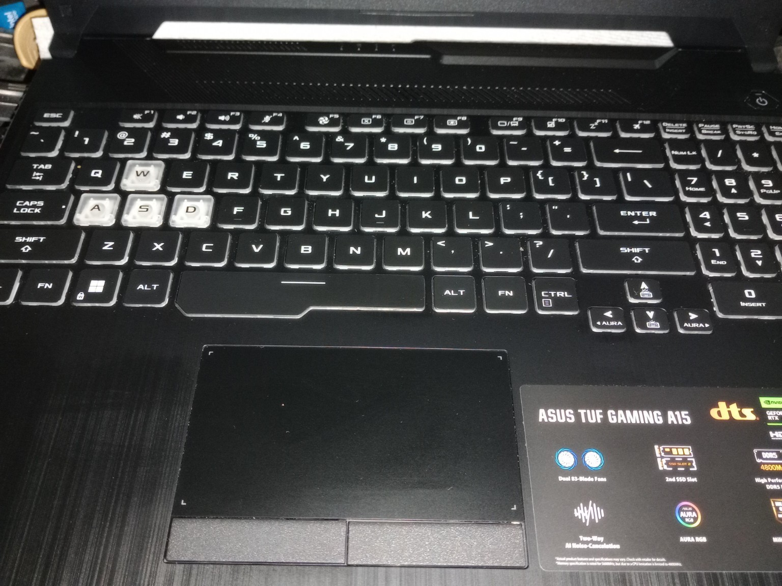 ASUS TUF A15 Gaming Laptop Ryzen 5 7535HS RTX 3050 8GB RAM 512GB SSD in BLACK