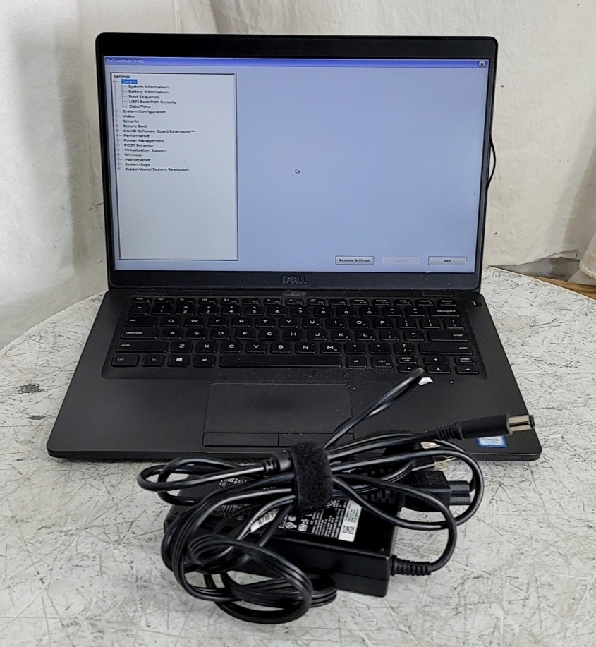 DELL LATITUDE 5401 Laptop Intel I5-9300H 4GB 256GB SEE NOTES
