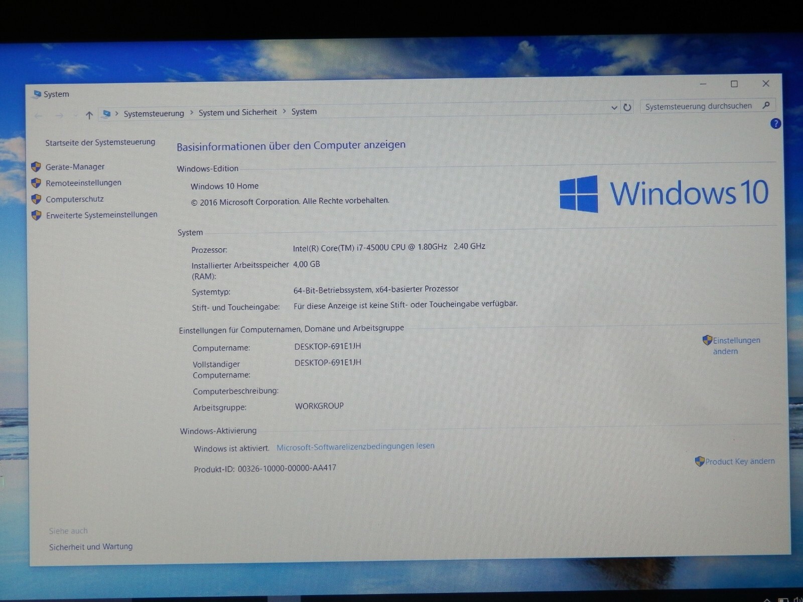 Lenovo IP U530 Touch, Intel i7-4500U, 4GB 500GB HDD 15.6″ FHD GT 730M Part Faulty