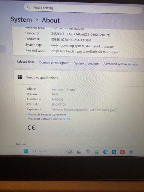 Lenovo IdeaPad 3 14IML05 14″ Laptop 4 GB Intel Pentium CPU 6405U 2,4GHz 119GB