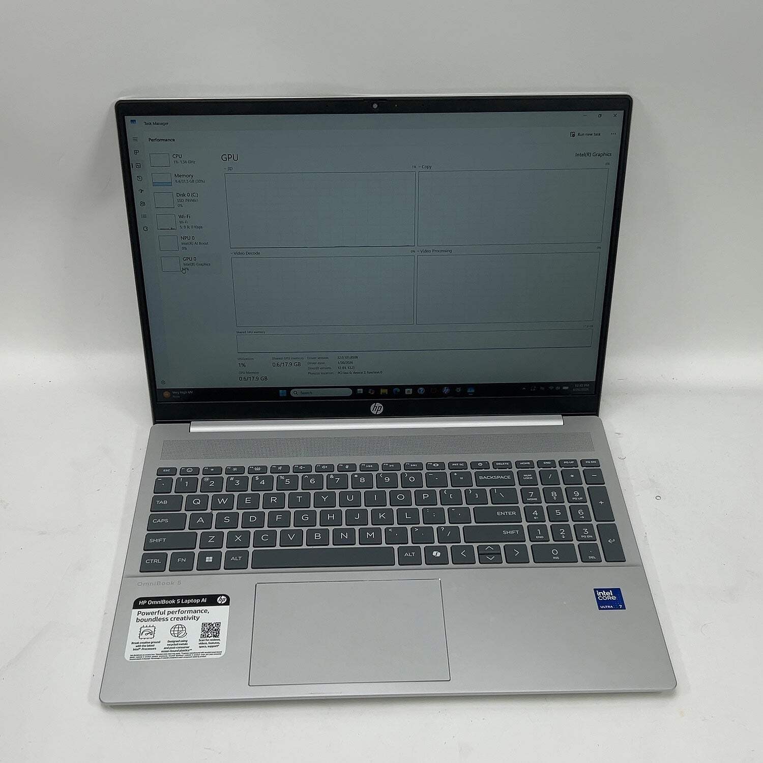 HP OmniBook 5 16-AF1173CL 16″ Core Ultra 7 255U 2.00 32GB RAM 1TB SSD