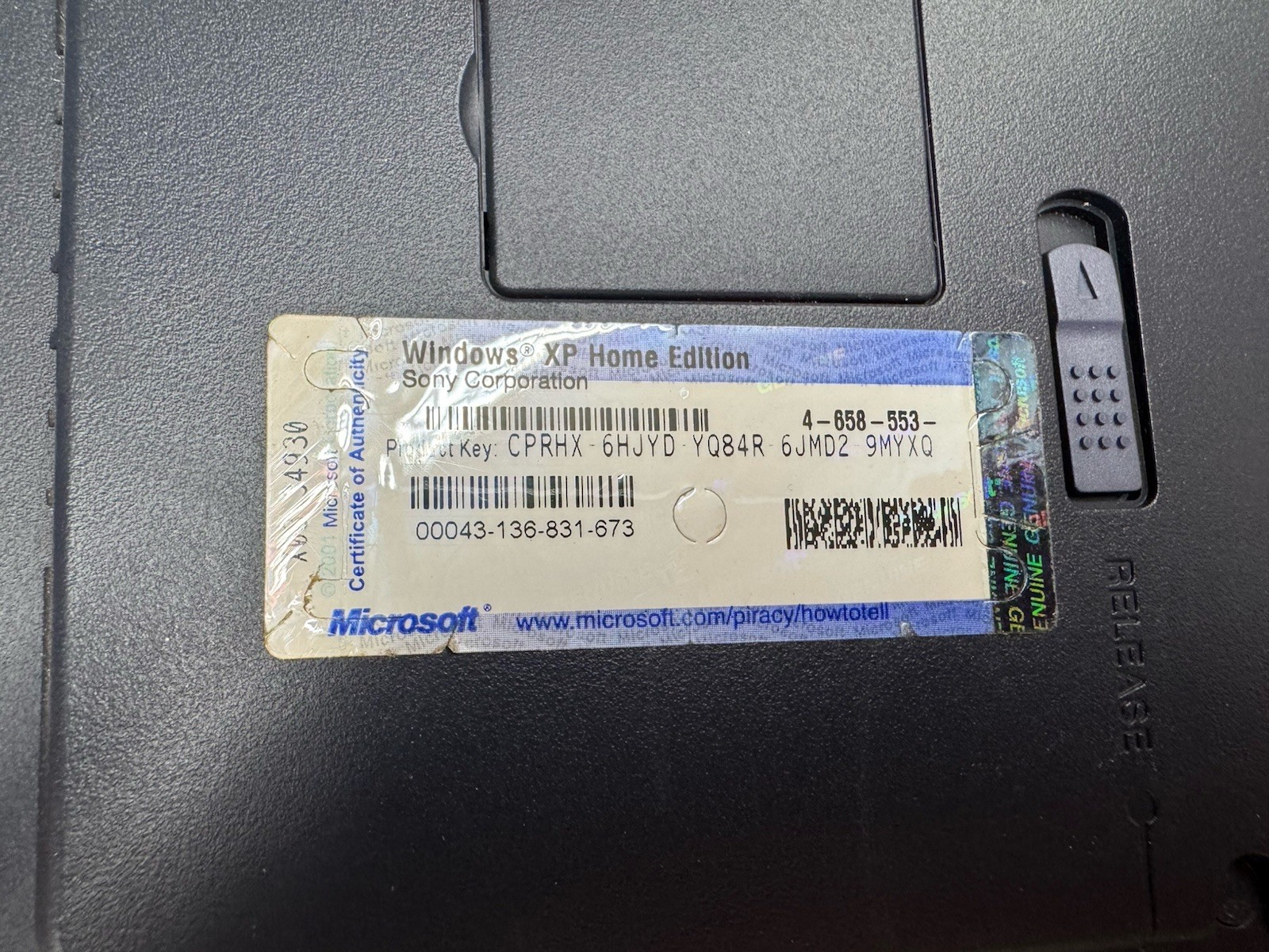 Sony VAIO PCG-FX190 Intel Pentium III 14″ Laptop -PARTS ONLY