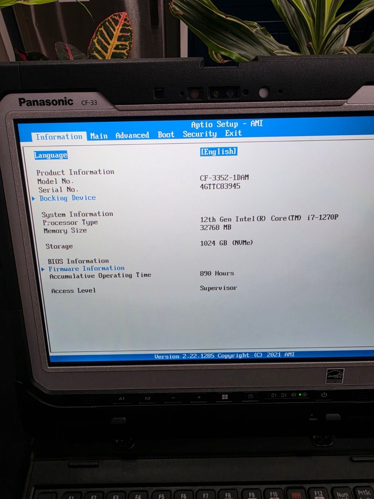 Panasonic Toughbook CF-33 MK3 i7-1270P 32GB RAM 1TB SSD Win11 Pro Premium Keyboa