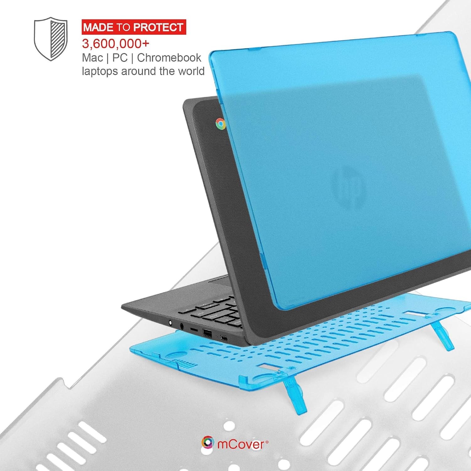 Aqua Clip-On Case for 11.6-inch HP Chromebook 11 G8EE / 11MK G9EE Series