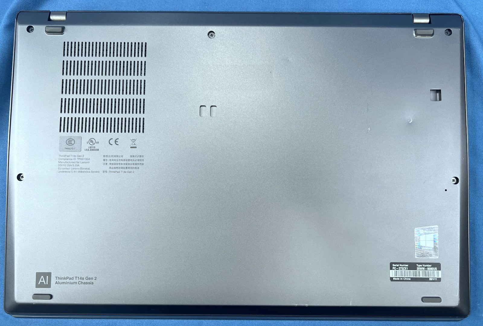 Lenovo ThinkPad T14s (Touchscreen) – i7-1165G7, 16GB RAM, 512GB NVMe – Win11