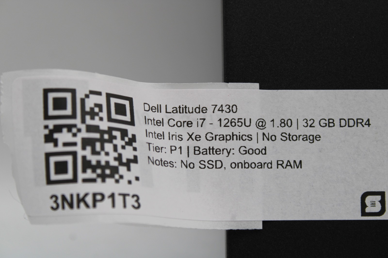 Dell Latitude 7430 Touch i7-1265U @ 1.8 GHz 32GB RAM No SSD No OS *PARTS