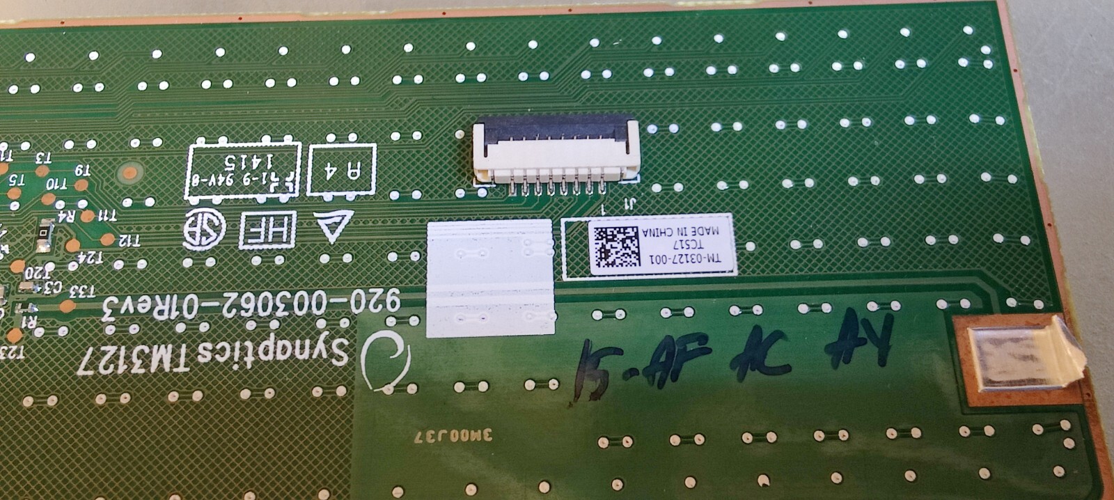HP 15-AY 250 G5 15-AC 15-AE 15-AJ 15-AD 15-AF 250 255 G4 TOUCHPAD TM-03127-001