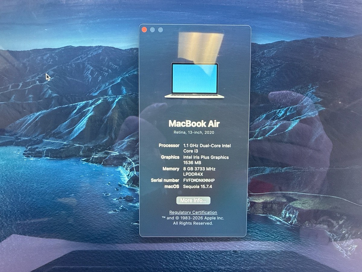 Apple MacBook Air 13″ 2020 Gray i3 8GB 500GB SSD A2179 **Read*** (RO1078397)