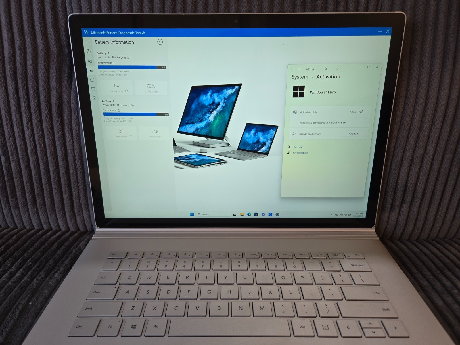 Microsoft Surface Book 3 15″ (256GB SSD, Intel i7-1065G7 GTX 1660 Ti 16GB RAM)
